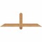 Ekena Millwork Eugene Smooth Timber Gable Bracket, Western Red Cedar, 48"W x 16"H x 3 1/2"D x 3 1/2"F, 8/12 Pitch GBW048X16X0404EUG00SWR - alternate 1